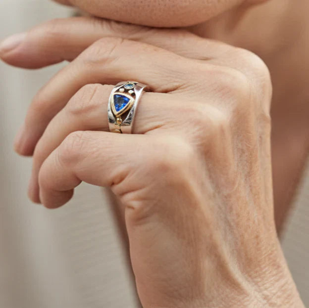 Anillo Vintage Azul