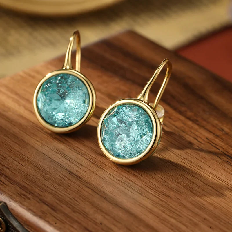 Pendientes Vintage Ice Crack Jewel