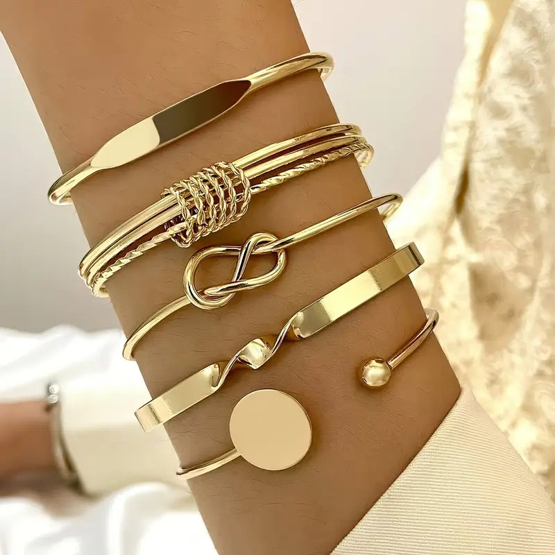 Conjunto de Pulseras Knotted Elegante