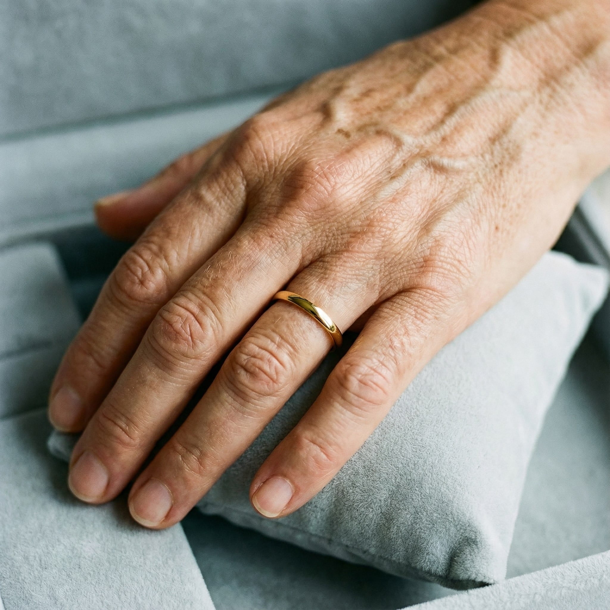 Anillo Simple en Dorado y Plateado