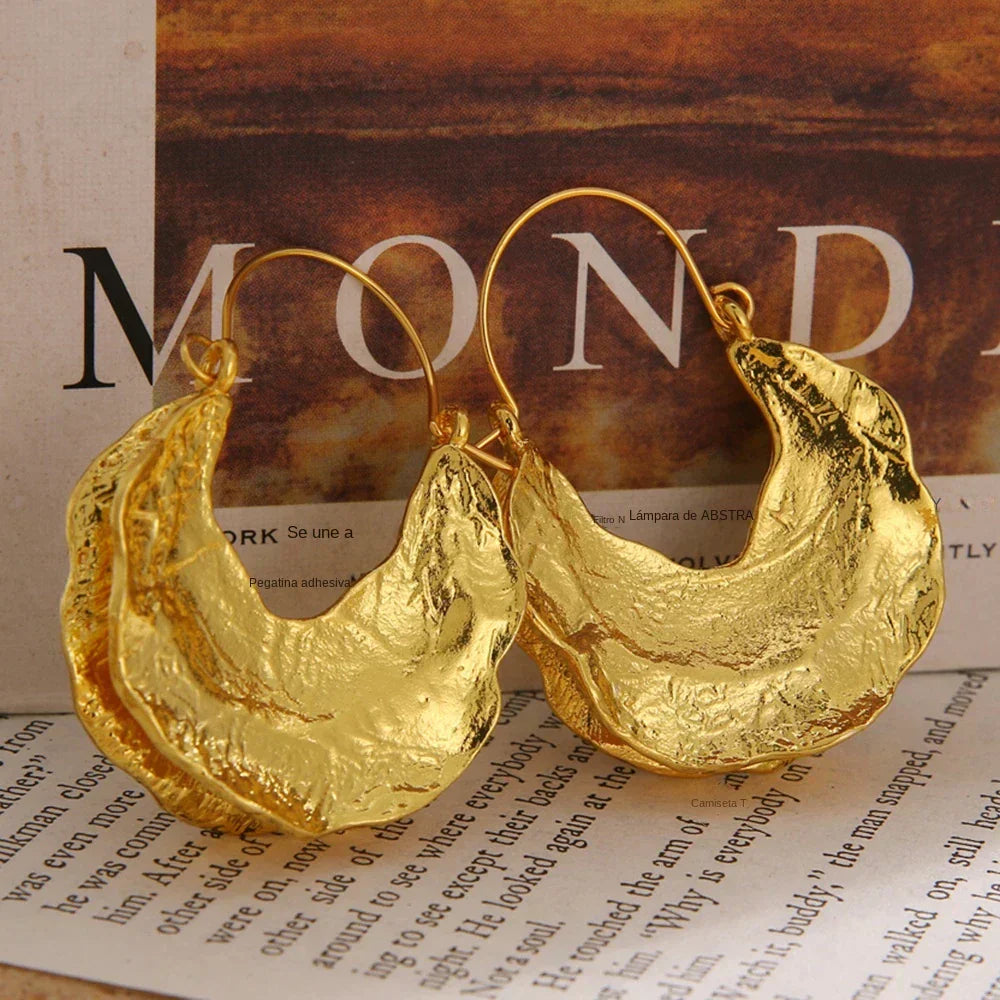 Pendientes vintage en plata y oro