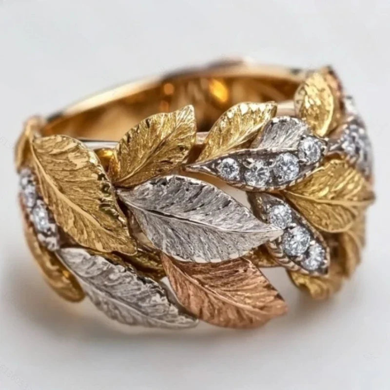 Anillo Otoño de Oro, Plata y Cobre
