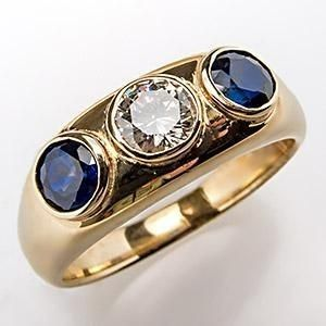 Anillo con Zircónia y Cristal Azul