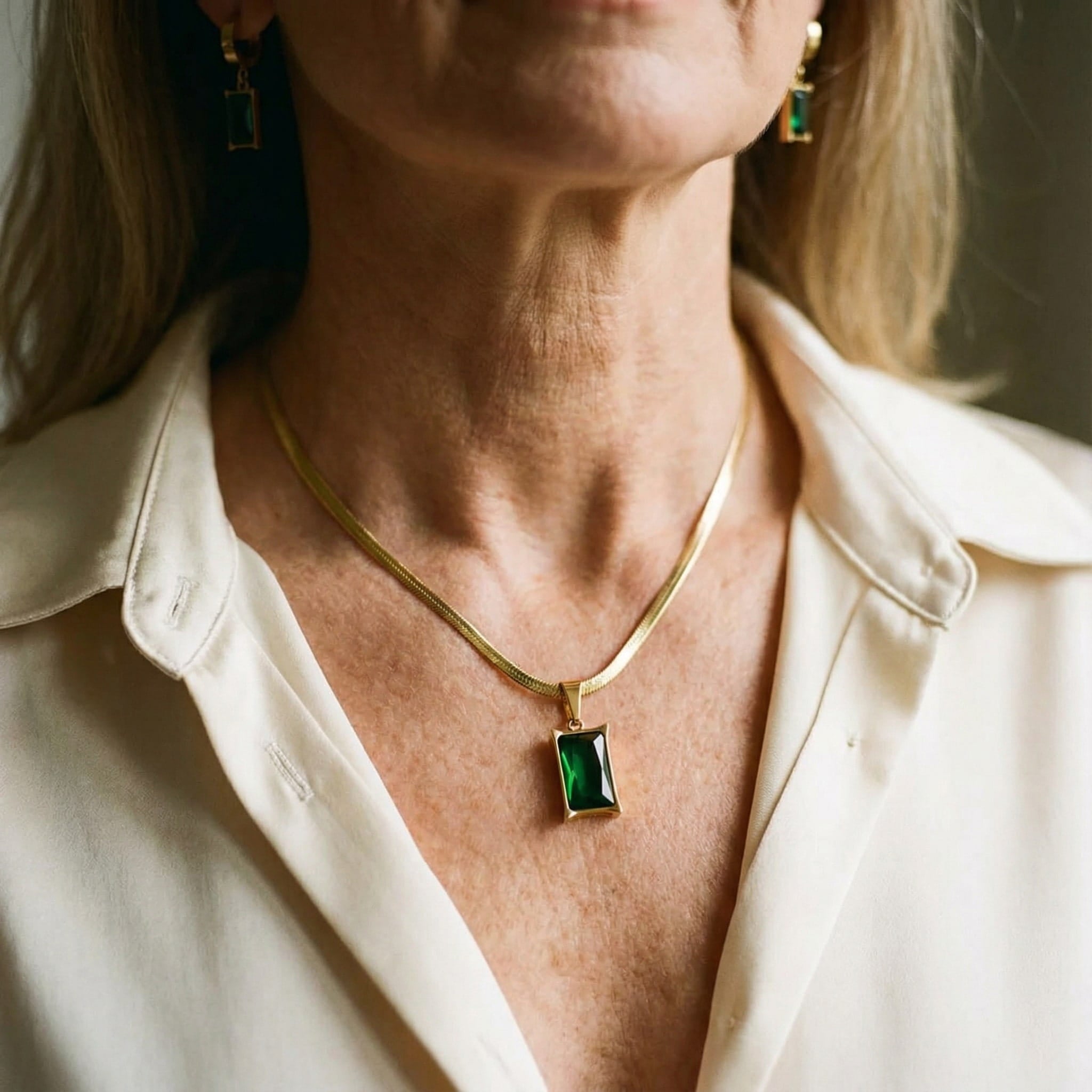 Conjunto de Joyas Lina Esmeralda