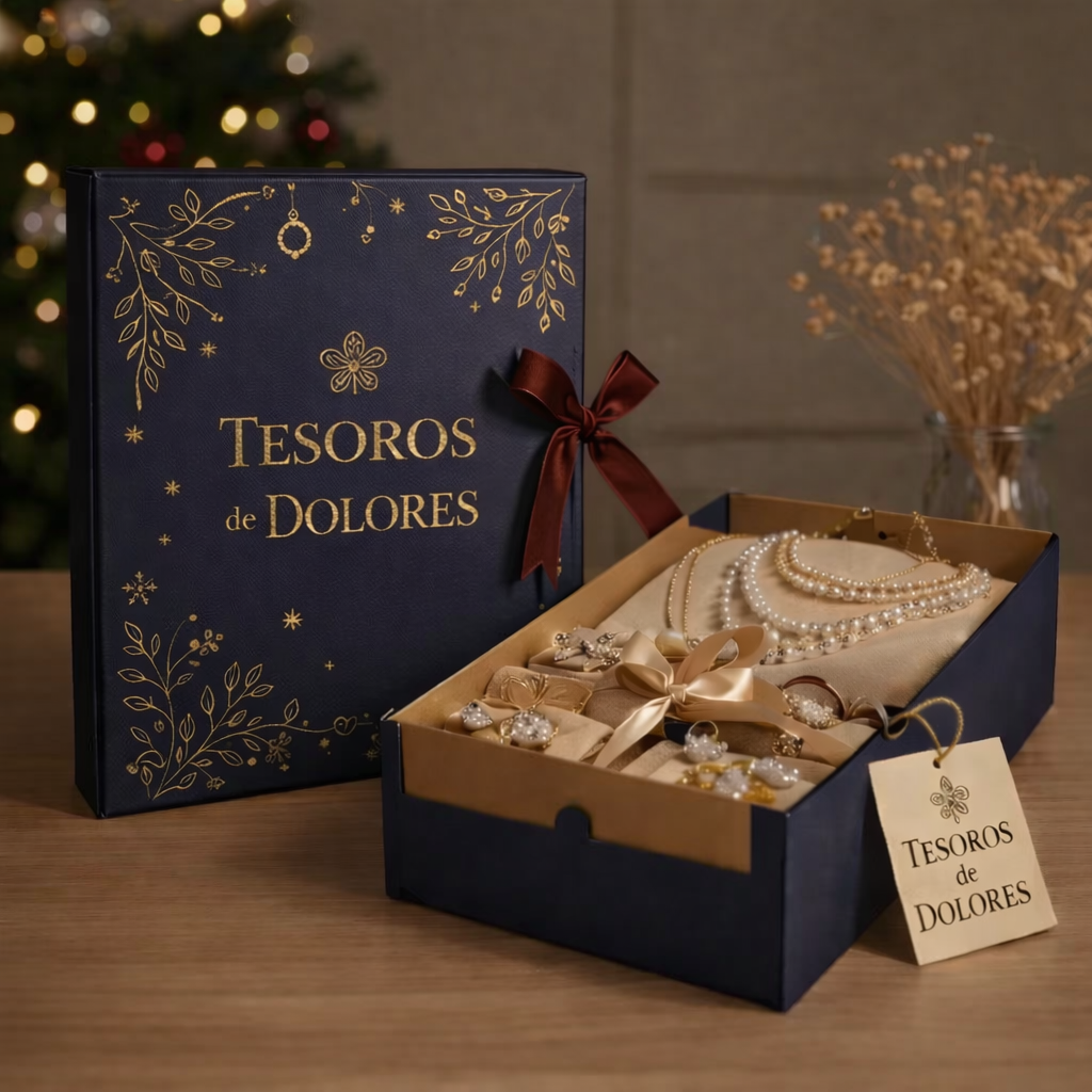 Pendientes vintage en oro rosa con cristales